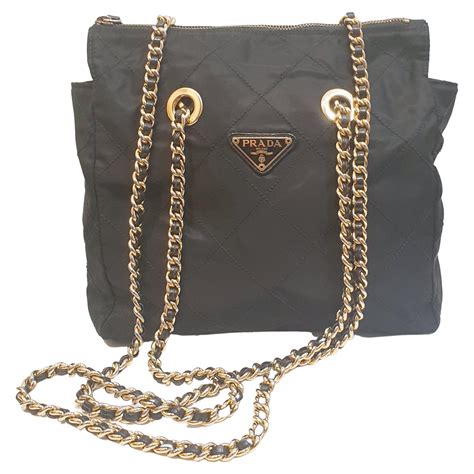 prada nylon bag gold hardware|prada nylon bag vintage.